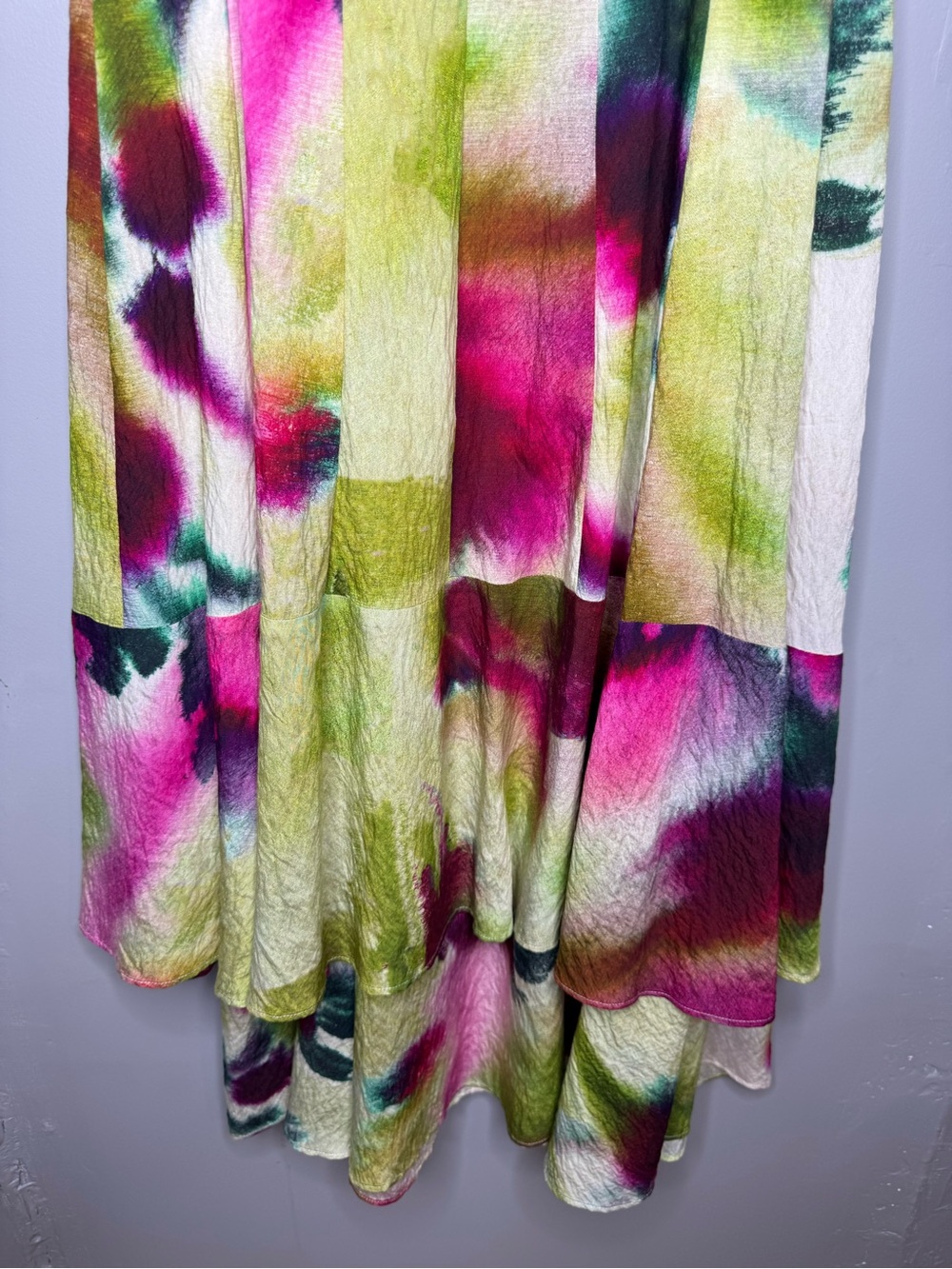 Anthropologie Tiered Maxi sleeveless retro pop Dress event cocktail formal - Picture 6 of 14